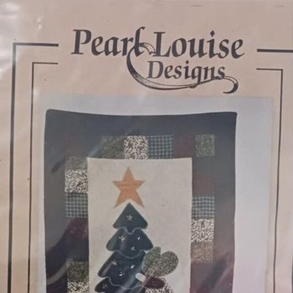 Vintage Wishing on Stars Applique Wall Quilt Pattern #312 by Pearl Louise Design - Picture 2 of 4